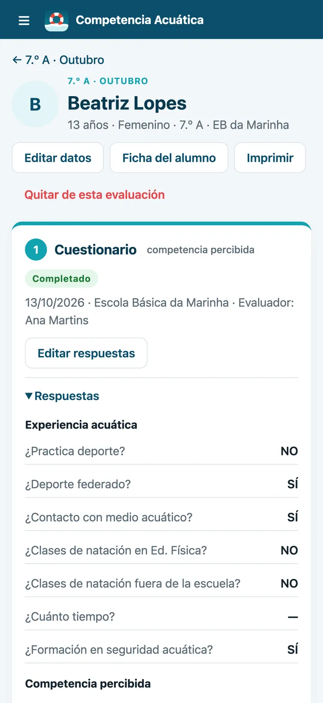 Resultado del alumno